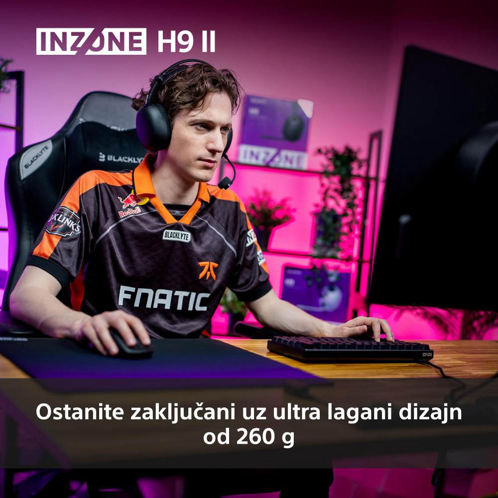 Naglavne gamerske slušalice SONY INZONE H9 II crne